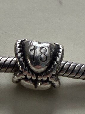 Authentic Pandora Silver 18th Birthday Milestone Charm